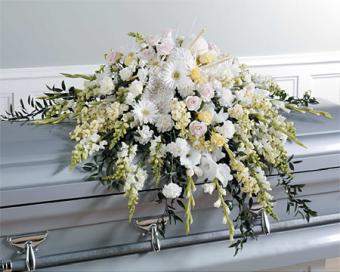 Soft Pastel Casket Spray
