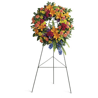 Colorful Serenity Wreath