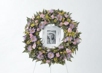 Purple/Pink Portrait Standing Wreath