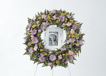 Purple/Pink Portrait Standing Wreath