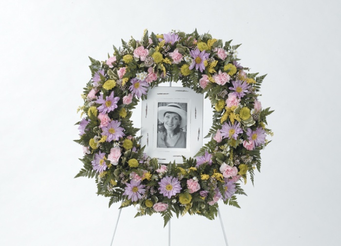 Purple/Pink Portrait Standing Wreath
