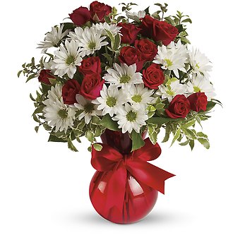 Red, White And You Bouquet