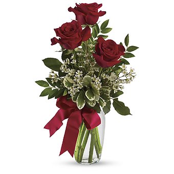 3 Red Roses